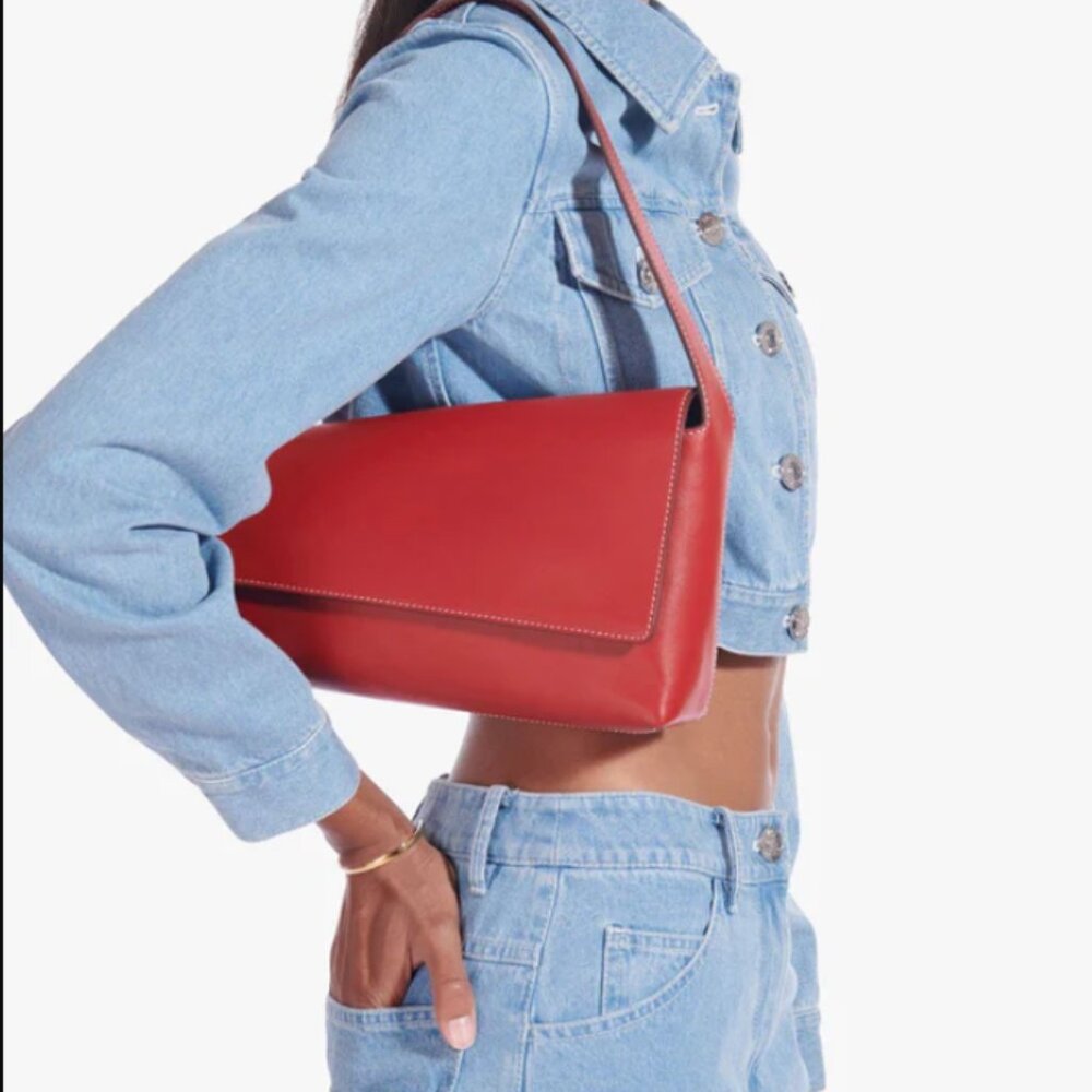 Acute Shoulder Bag STAUD - NEW - RED